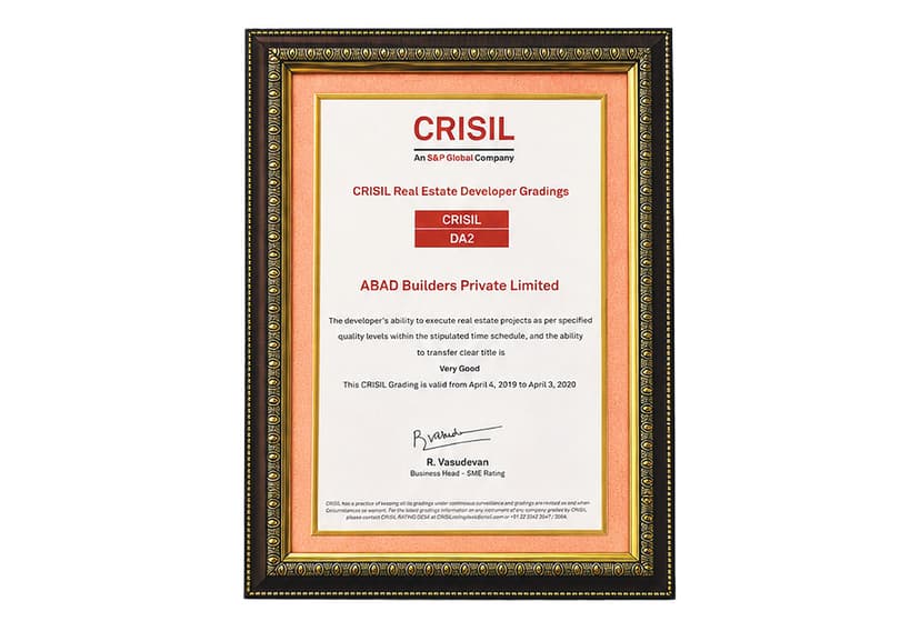 CRISIL Real Estate Developer Grading 2019-2020