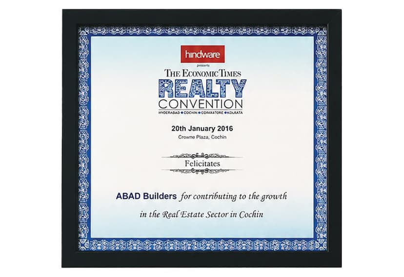 The Economic Times Realty Convention 20th January 2016
