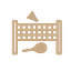 Half basket ball court